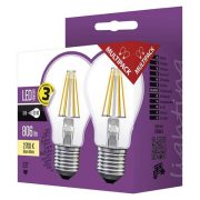   EMOS E27 6W 806lm 2700K Filament A60 LED-izzó 2db-os csomagban