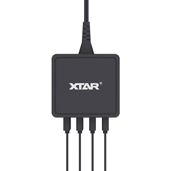 XTAR 4U USB töltő-elosztó négycsatornás 1x2,4A 3x1A