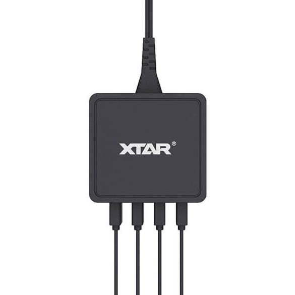 XTAR 4U USB töltő-elosztó négycsatornás 1x2,4A 3x1A