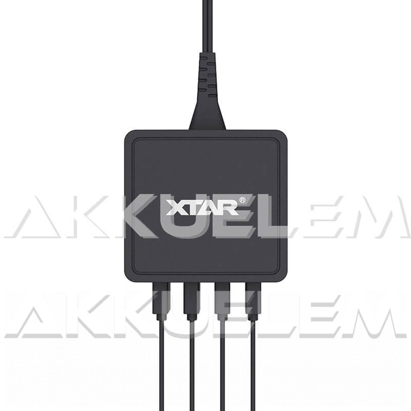 XTAR 4U USB töltő-elosztó négycsatornás 1x2,4A 3x1A