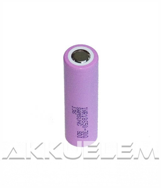 Ipari nagyáramú akkucella 18650 Li-ion 3,6V 3000mAh Samsung 18650-30Q