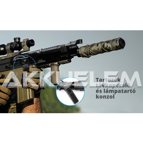 XTAR TZ28 1500lm taktikai lámpa szett (MC1 Plus, 18650 3,5Ah, távkapcsoló, fegyver konzol, koffer)