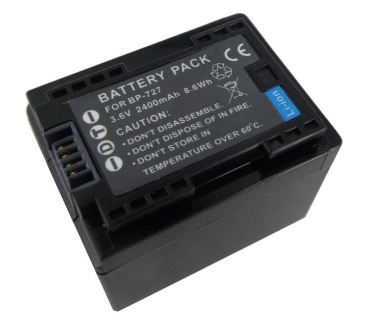 Canon BP-727 2400mAh utángyártott akku