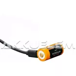FENIX 16340 700mAh 3,6V Li-ion akkumulátor + beépített töltő, microUSB csatlakozó
