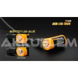FENIX 16340 700mAh 3,6V Li-ion akkumulátor + beépített töltő, microUSB csatlakozó