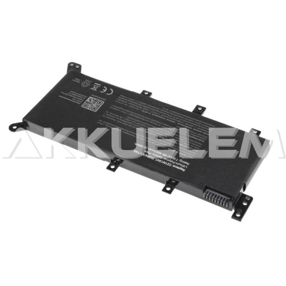 Asus X555 C21N1347 7,5V 4700mAh utángyártott laptop akkumulátor