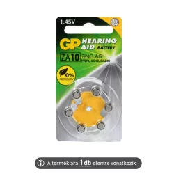 GP hallókészülék elem ZA10 PR70 6db/csomag (ár/csomag)