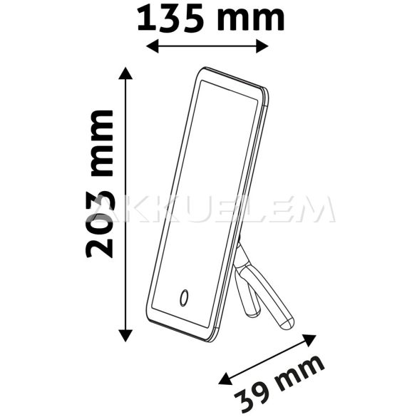 Avide asztali világítós sminktükör tölthető 4W