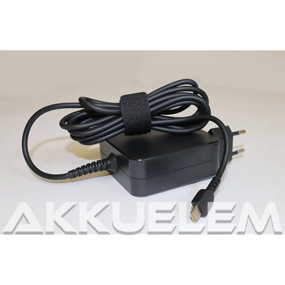 Type-C 45W utángyártott notebook adapter földelt hálózati dugóval