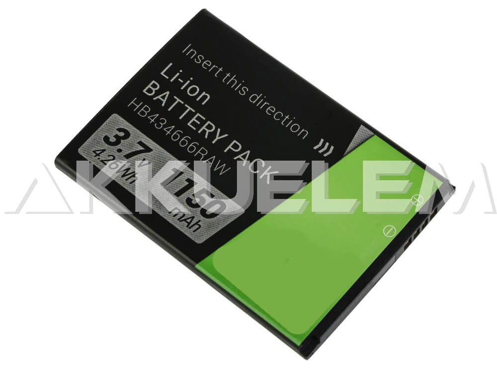Huawei HB434666RBC 3,7V 1150mAh utángyártott mobiltelefon akkumulátor