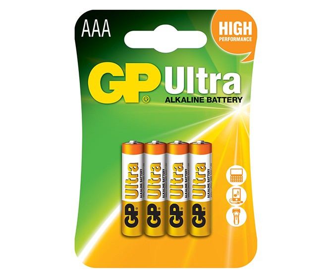 GP Ultra Alkaline LR03 AAA tartós elem 4db/bliszter (ár/db)