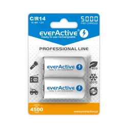   everActive C 5000mAh Professional akku 2db/csomag (ár/csomag) ready to use