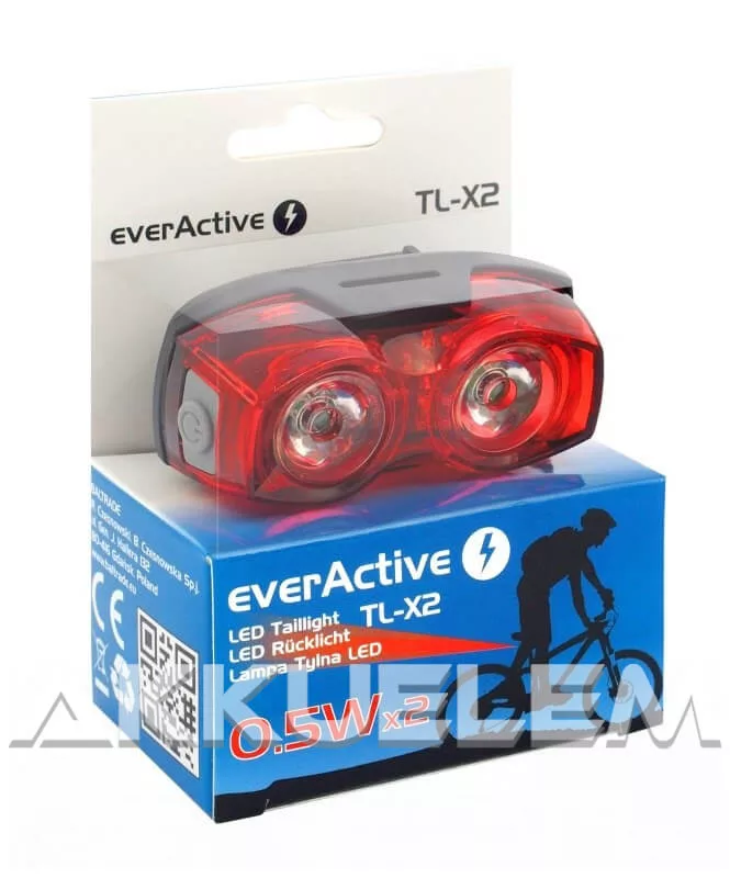 everActive TL-X2 kerékpár lámpa 2*AAA