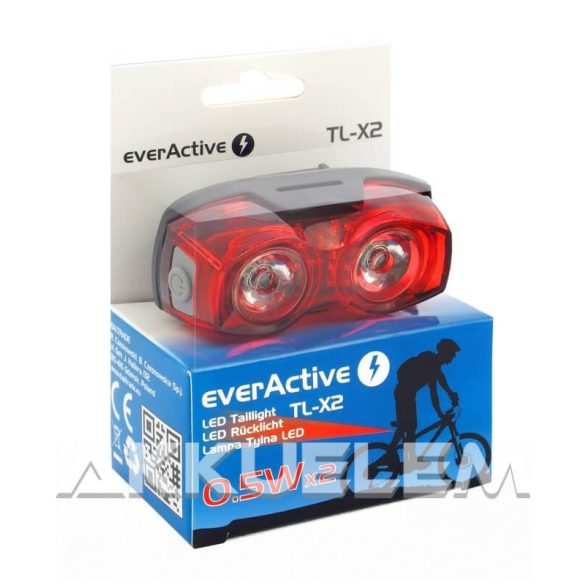 everActive TL-X2 kerékpár lámpa 2*AAA