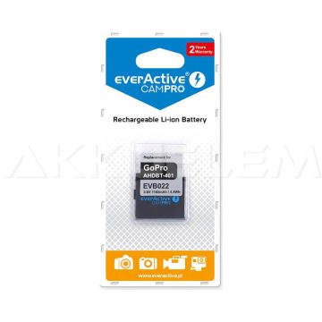   GoPro Hero4 AHDBT-401 3,7V 1160mAh utángyártott kamera akkumulátor