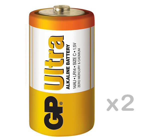 GP Ultra Alkaline LR14 C tartós elem 2db/bliszter (árdb)