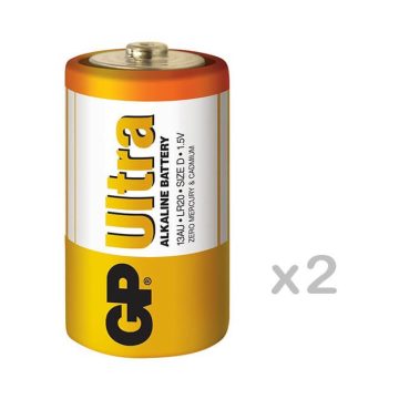 GP Ultra Alkaline LR20 D tartós elem 2db/bliszter (ár/db)