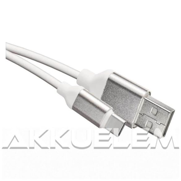 USB C kábel 1m fehér SM7025W