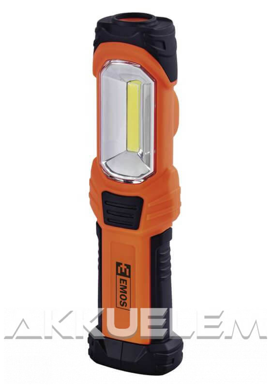 LÁMPA P4111 3W COB + 1W LED 3*AA