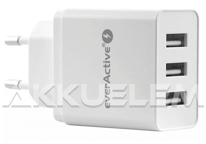 everActive 3xUSB gyorstöltő 5V 3,4A