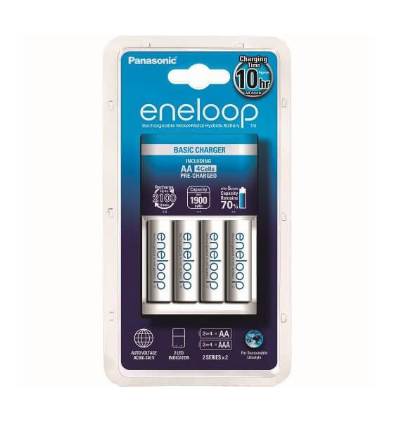 Eneloop BQ-CC51E Ni-MH töltő + 4x 1900mAh AA akkumulátor
