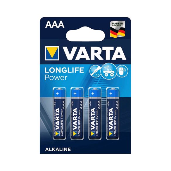Varta Longlife Power LR03 AAA tartós elemek 4db-os bliszterben (ár/db)