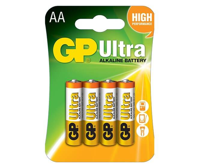   GP Ultra Alkaline LR6 15AU AA tartós elem 4db/bliszter (ár/db)
