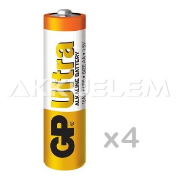   GP Ultra Alkaline LR6 15AU AA tartós elem 4db/bliszter (ár/db)