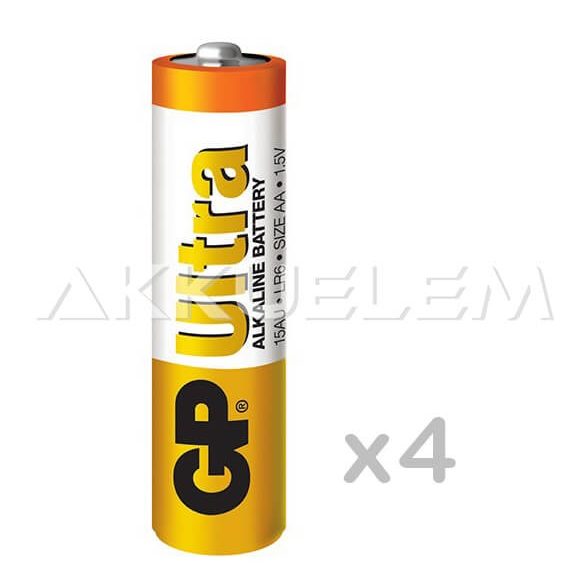 GP Ultra Alkaline LR6 15AU AA tartós elem 4db/bliszter (ár/db)