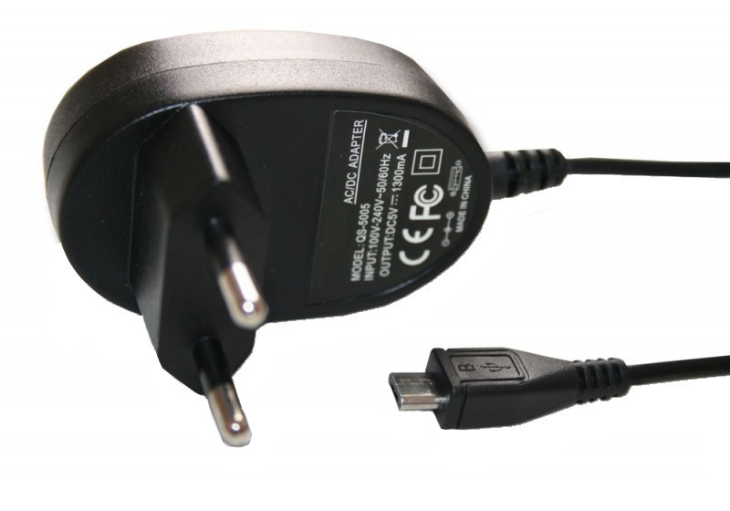 USB töltő hálózati Micro-USB telefonhoz 1,3A + USB dugó
