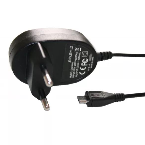 USB töltő hálózati Micro-USB telefonhoz 1,3A + USB dugó - VHBW