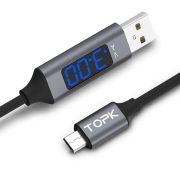 USB kábel LCD kijelzővel 1m