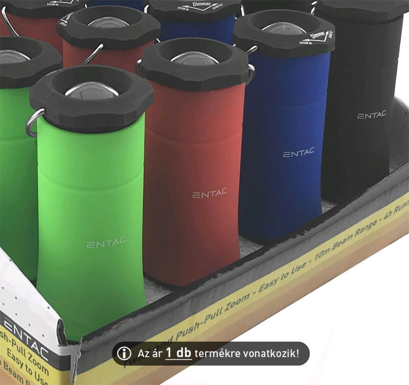 Entac 1W kemping lámpa plasztik