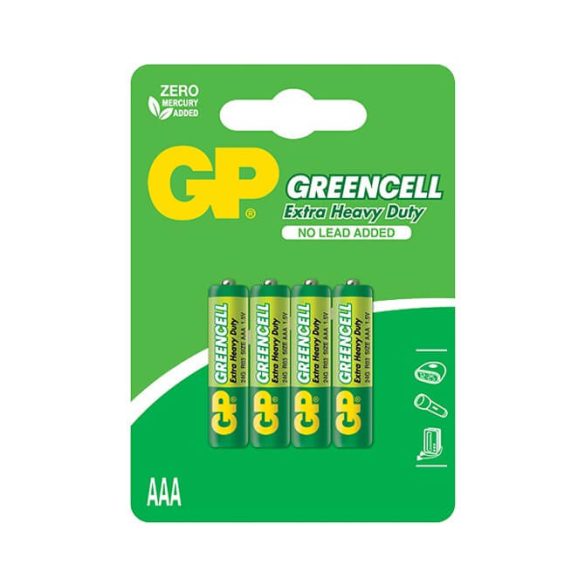 GP Greencell R03 AAA féltartós elem 24G 4 db/bliszter (ár/db)