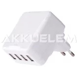 4xUSB hálózati töltő adapter 6,8A DC5V V0117