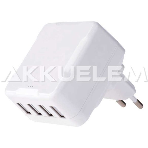 4xUSB hálózati töltő adapter 6,8A DC5V V0117