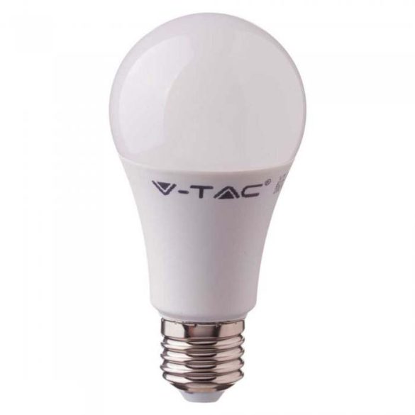 V-TAC E27 A60 A+ mozgásérzékelős 9W 806lm 4000K LED-izzó