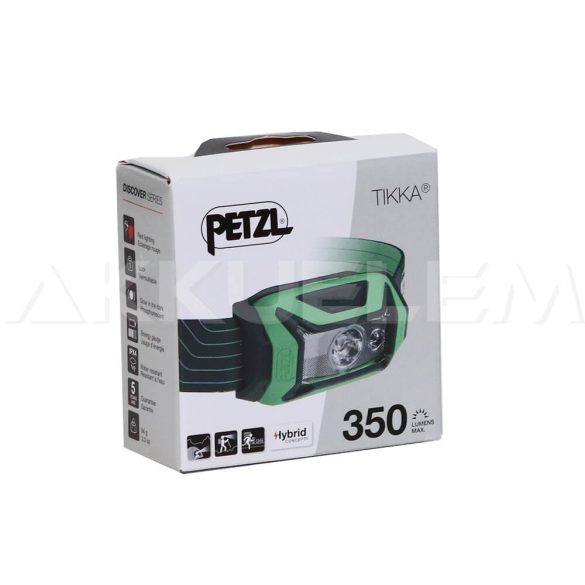 Petzl TIKKA 350lm fejlámpa ZÖLD 3xAAA E E061AA02