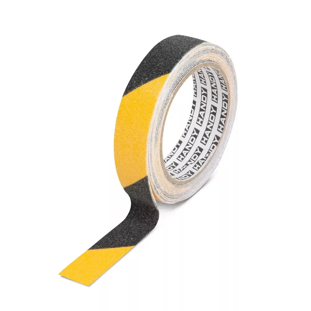 Ragasztószalag (5*25mm) CSÚSZÁSMENTES sárga/fekete