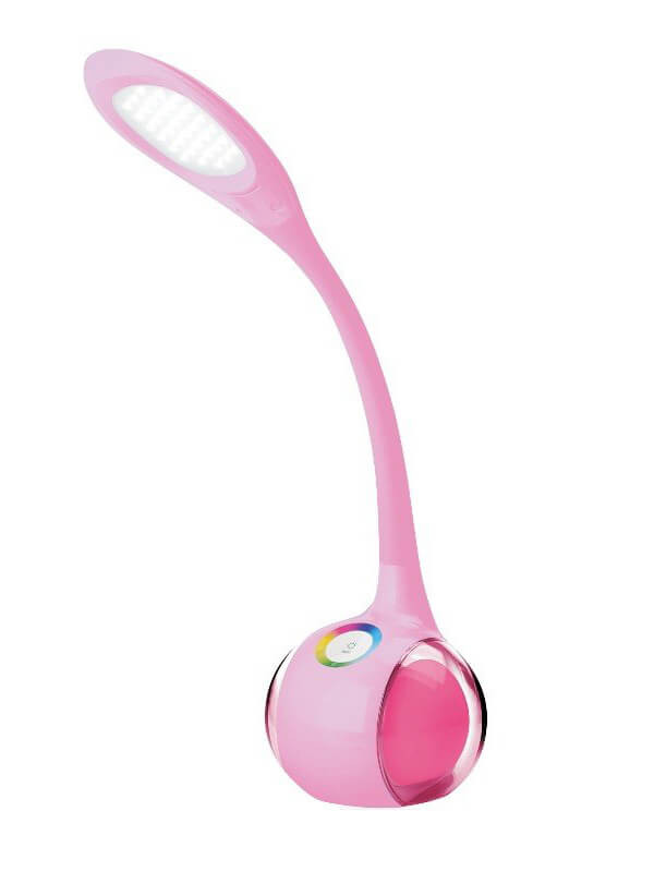 Modern 7W asztali lámpa 2in1 270lm 5500K tölthető PINK