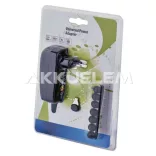 Adapter N3111 1000mA 5V2A 3-12V 100-240V 7csatl. + USB