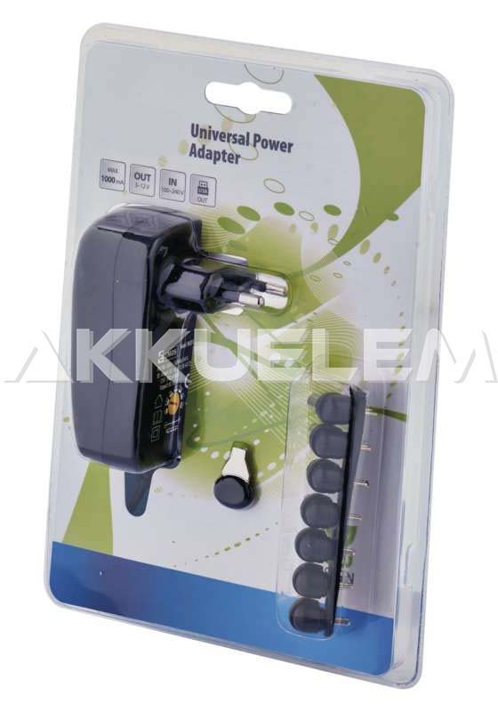Adapter N3111 1000mA 5V2A 3-12V 100-240V 7csatl. + USB