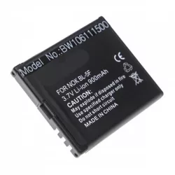   Nokia BL-5F BL-6F utángyártott mobiltelefon akkumulátor 3,7V 900mAh - VHBW