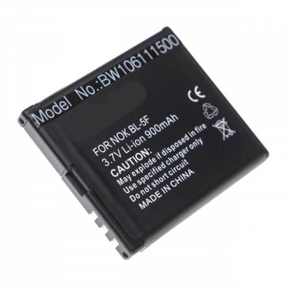 Nokia BL-5F BL-6F utángyártott mobiltelefon akkumulátor 3,7V 900mAh