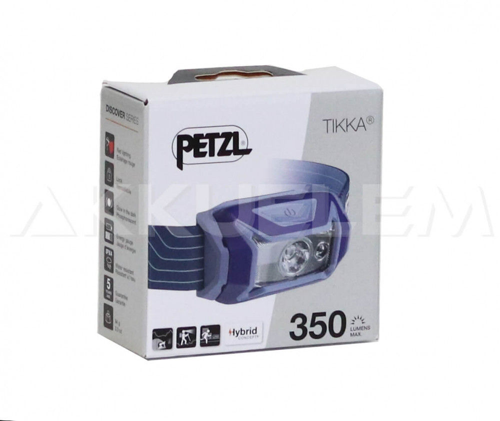 PETZL TIKKA (2023) 350lm fejlámpa KÉK dizájn E061AA01
