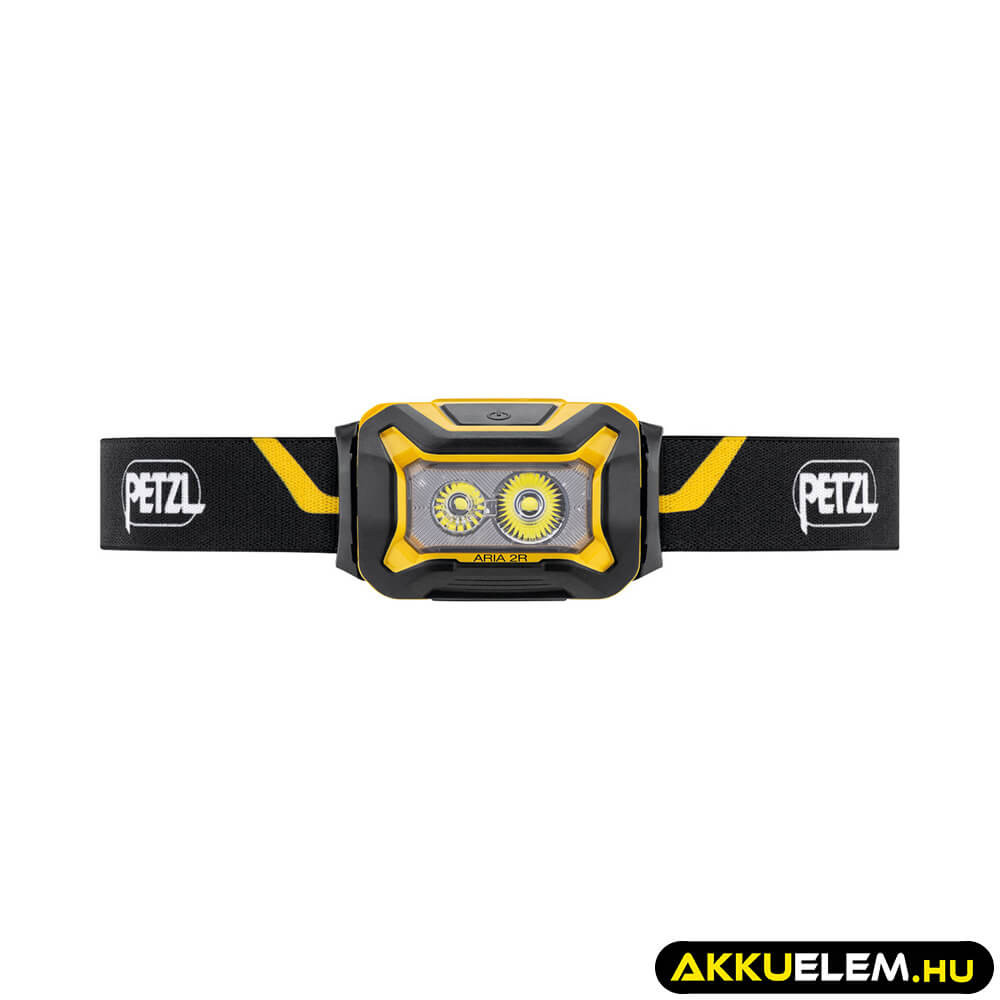 PETZL ARIA 2R tölthető SÁRGA/FEKETE fejlámpa 600lum