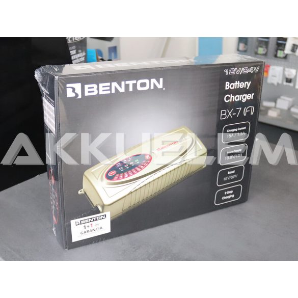 BENTON BX-7 12V/24V akkumulátortöltő 15A/7,5A