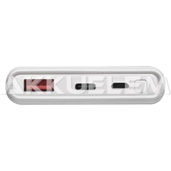 Külső akkumulátor USB-C 10000mAh fehér