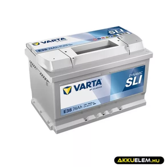 74Ah Varta Dynamic 12V 750A autó akkumulátor E38 JOBB+   (574 402 075)