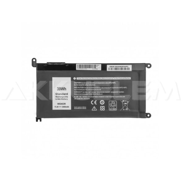 TitanBasic Dell WDX0R 11,4V 3400mAh utángyártott laptop akkumulátor